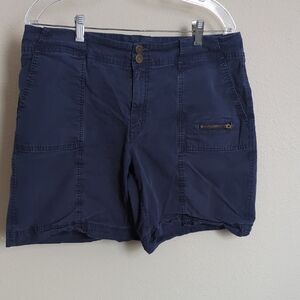 Eddie Bauer Blue Cargo Shorts Mercer Fit